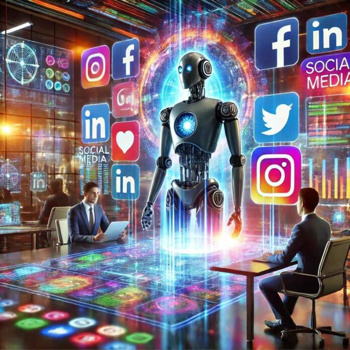 AI in social media marketing strategies enhancing engagement.