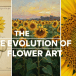 From Sketch to Shutter: Artistic Journey of Flowers Through Time