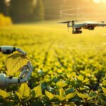 AI in Plant Science analyzing crop health with smart sensors